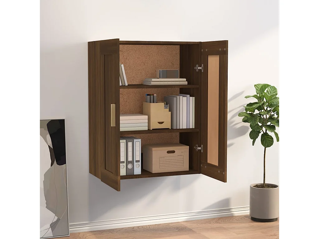 Armoire murale Chêne marron 69,5x32,5x90 cm Bois d'ingénierie OLA6379
