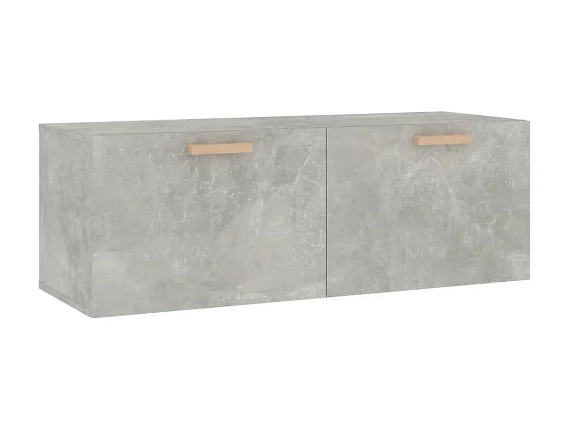 Armoire murale Gris béton 100x36,5x35 cm Bois d'ingénierie OLA1169