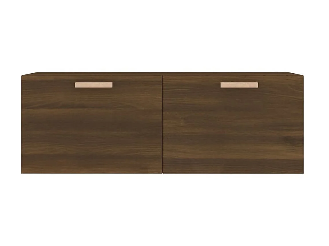 Wandschrank,Wandhängeschrank Braun Eichen-Optik 100x36,5x35 cm Holzwerkstoff -gkd193936
