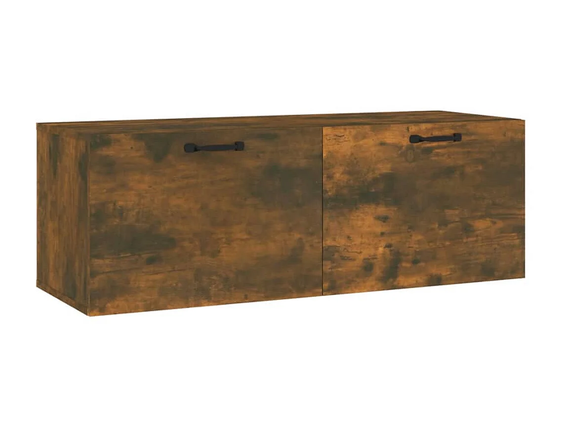 Wandschrank,Wandhängeschrank Räuchereiche 100x36,5x35 cm Holzwerkstoff -gkd32109