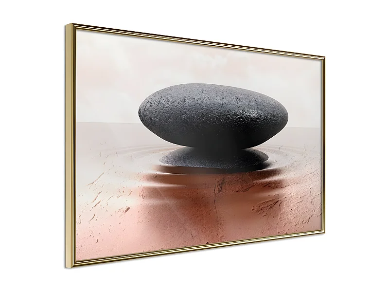 Affiche Murale Encadrée "Balance" 45 x 30 cm Or