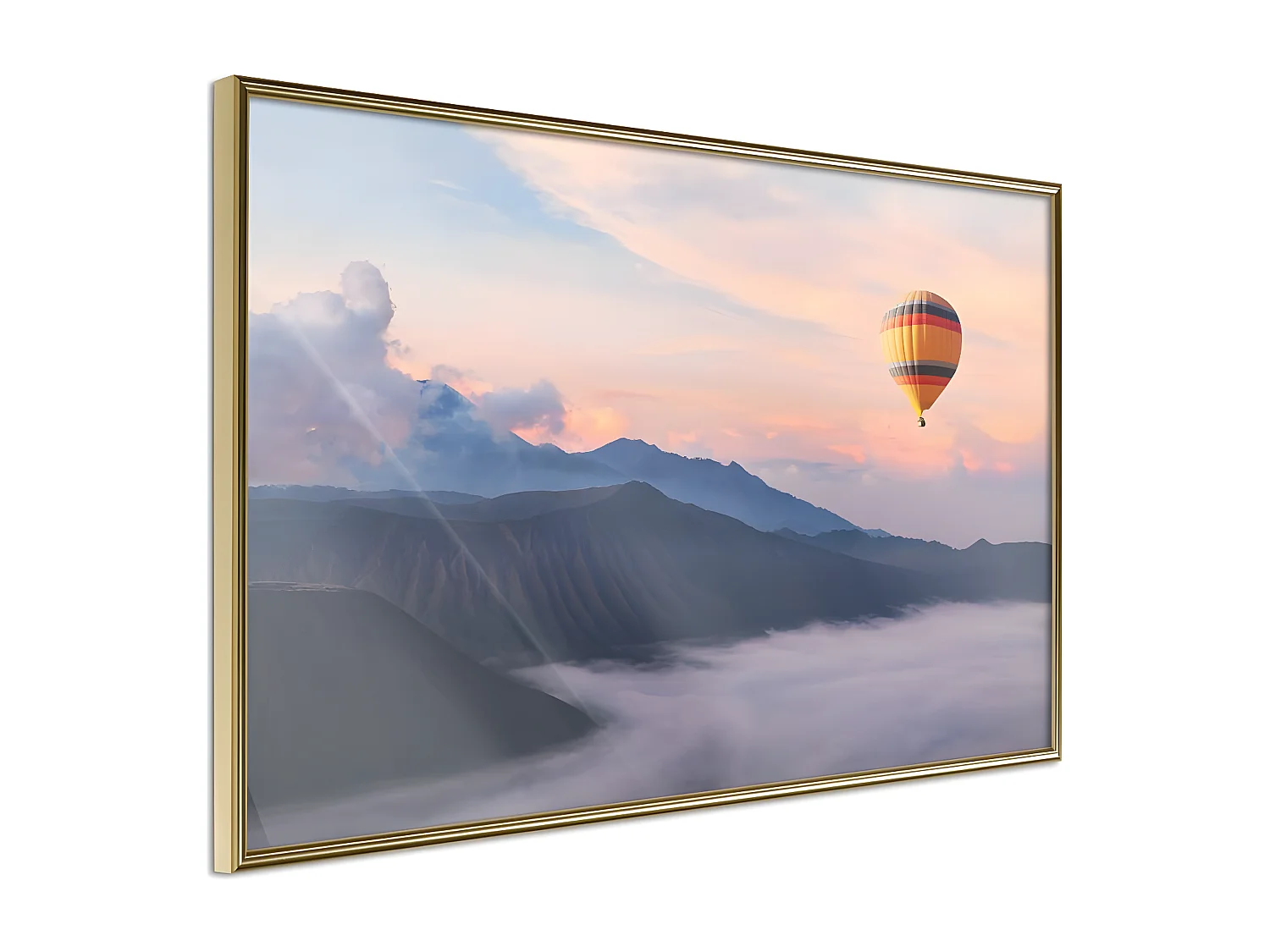 Affiche Murale Encadrée "Freedom" 30 x 20 cm Or