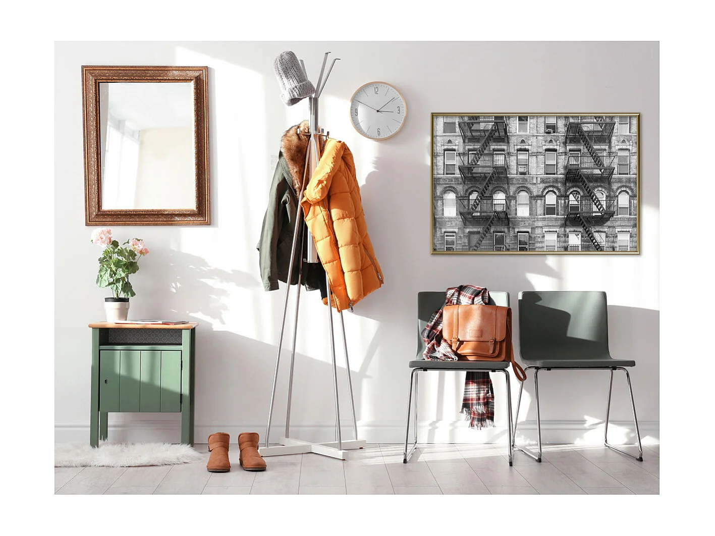 Affiche Murale Encadrée "Strangers" 90 x 60 cm Or