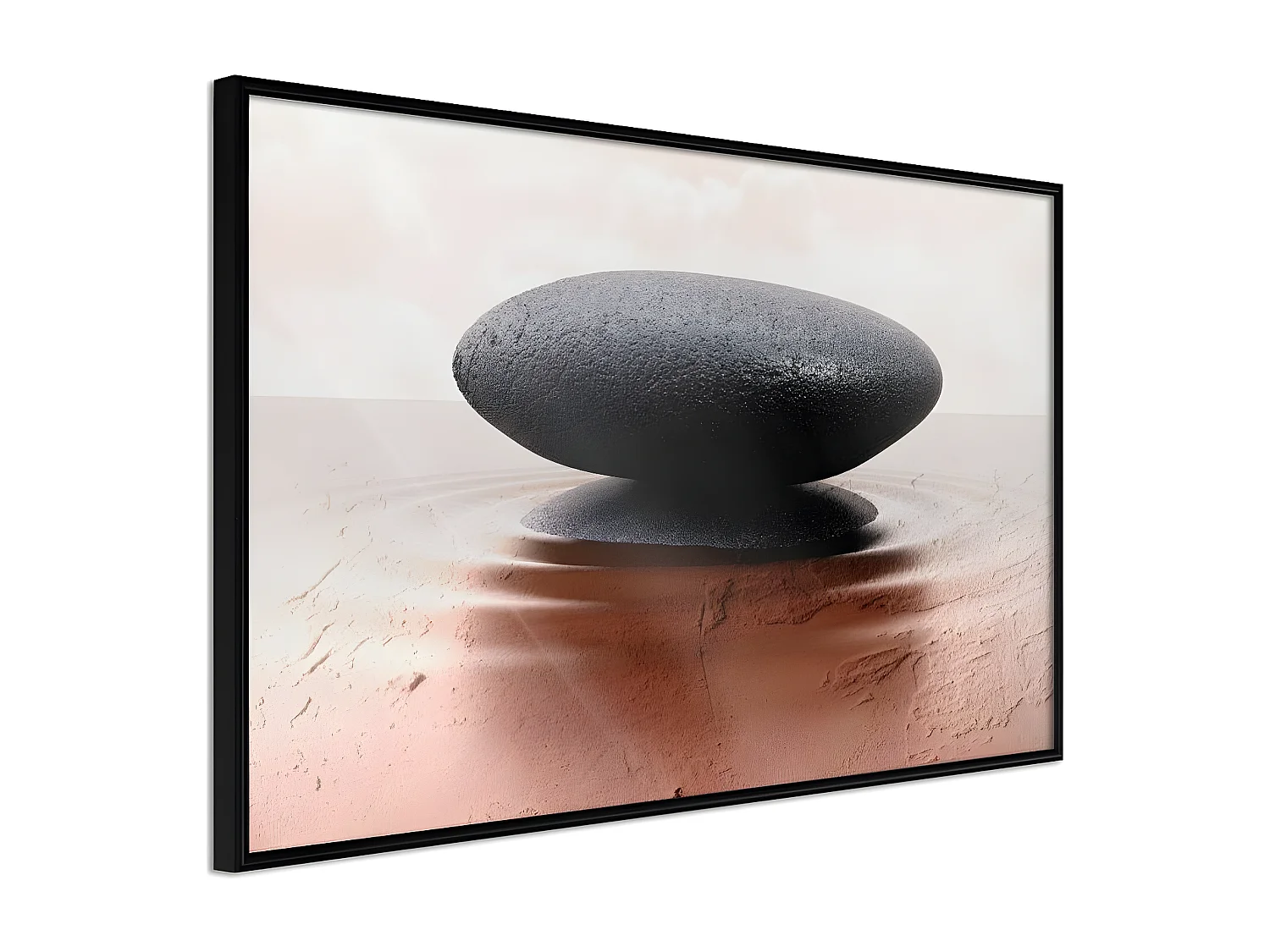 Affiche Murale Encadrée "Balance" 90 x 60 cm Noir