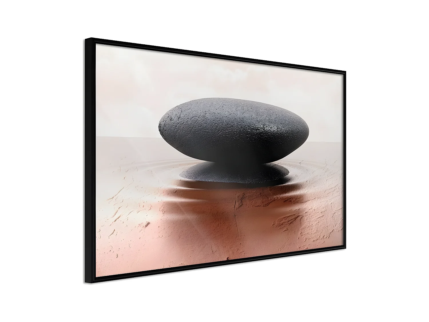 Affiche Murale Encadrée "Balance" 90 x 60 cm Noir
