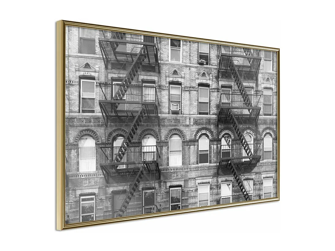 Affiche Murale Encadrée "Strangers" 60 x 40 cm Or