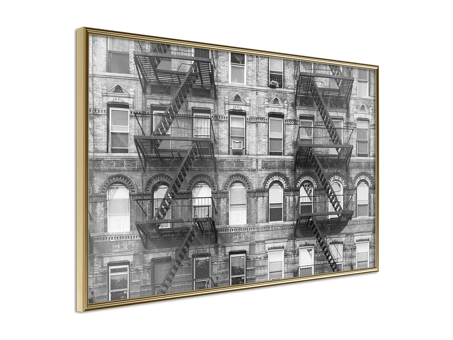 Affiche Murale Encadrée "Strangers" 60 x 40 cm Or