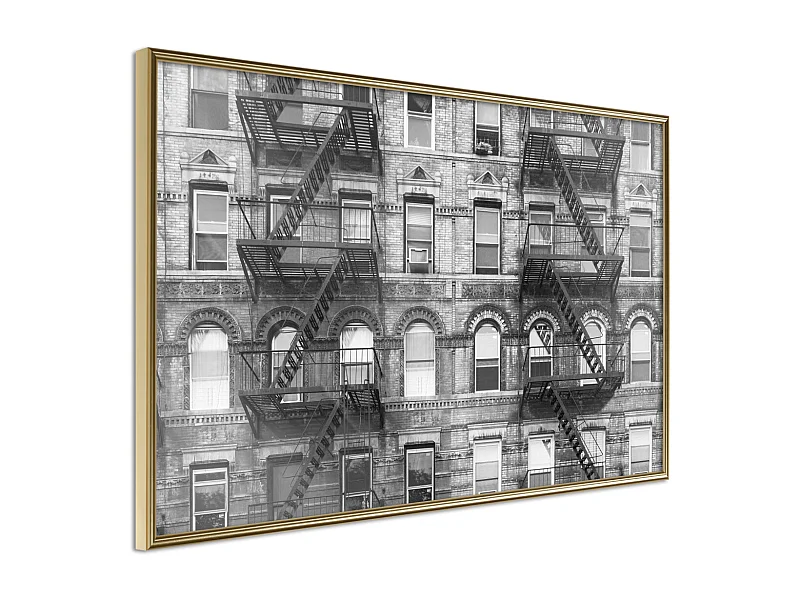 Affiche Murale Encadrée "Strangers" 60 x 40 cm Or