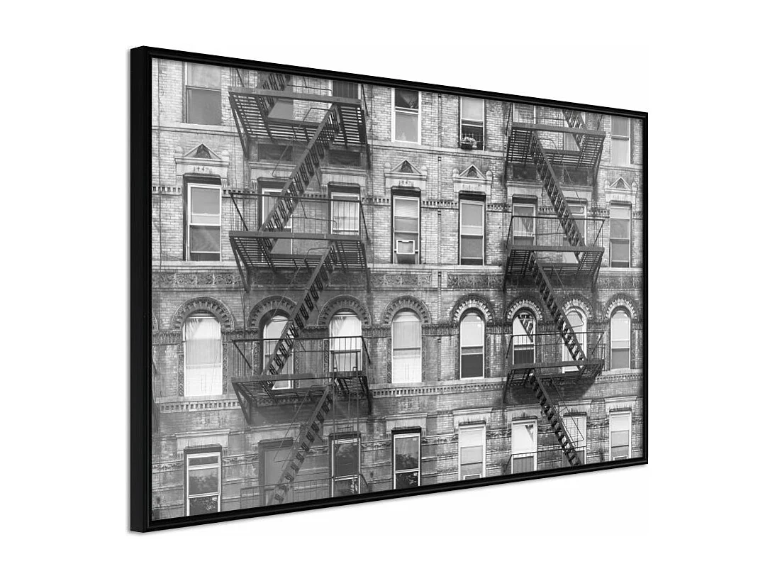 Affiche Murale Encadrée "Strangers" 30 x 20 cm Noir