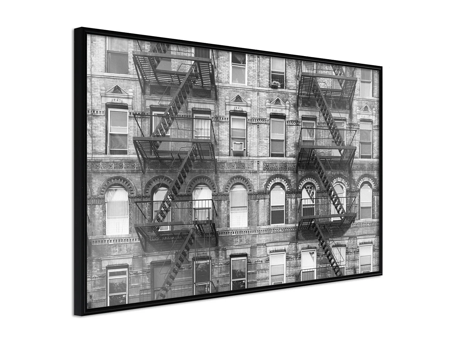 Affiche Murale Encadrée "Strangers" 30 x 20 cm Noir