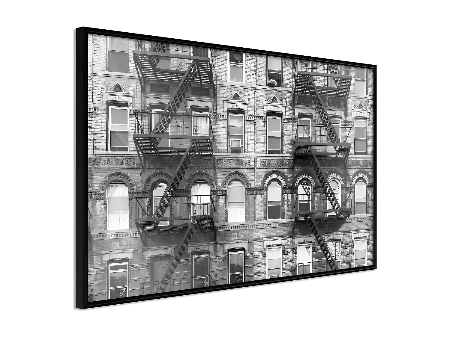 Affiche Murale Encadrée "Strangers" 90 x 60 cm Noir