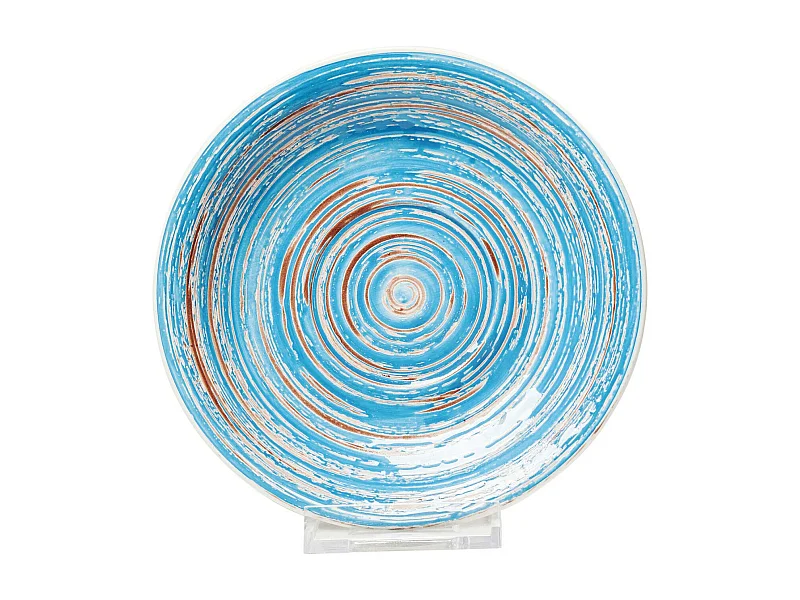 Assiette Swirl Blue Ø19cm