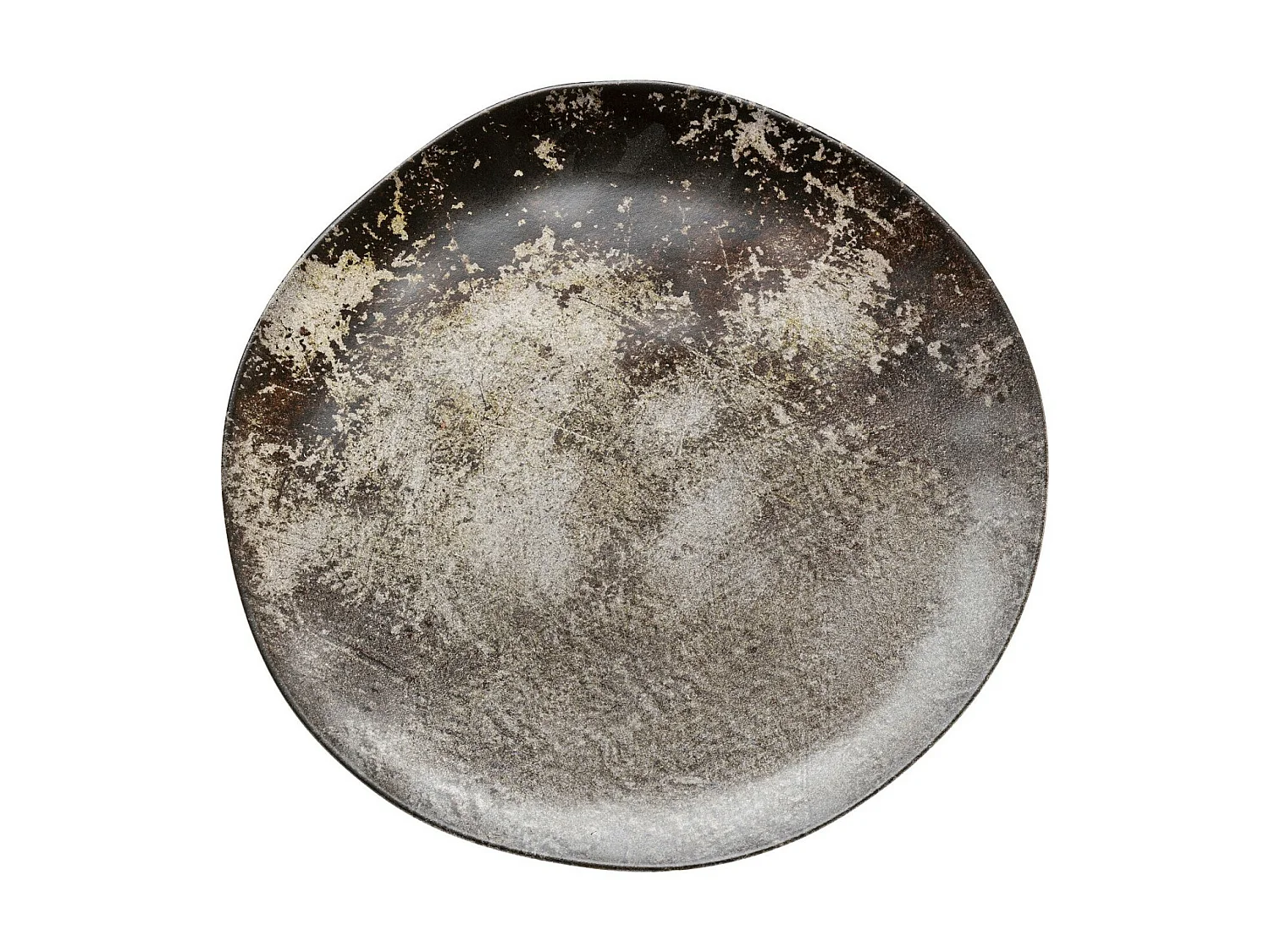 Assiette Savannah marron/gris Ø20