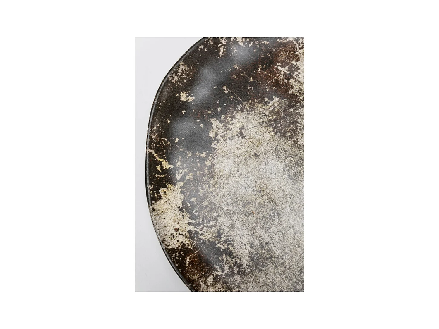 Assiette Savannah marron/gris Ø20