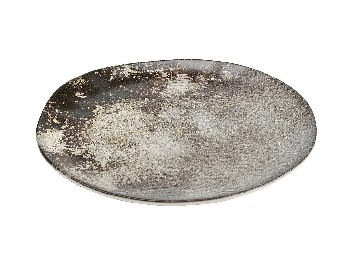 Assiette Savannah marron/gris Ø20