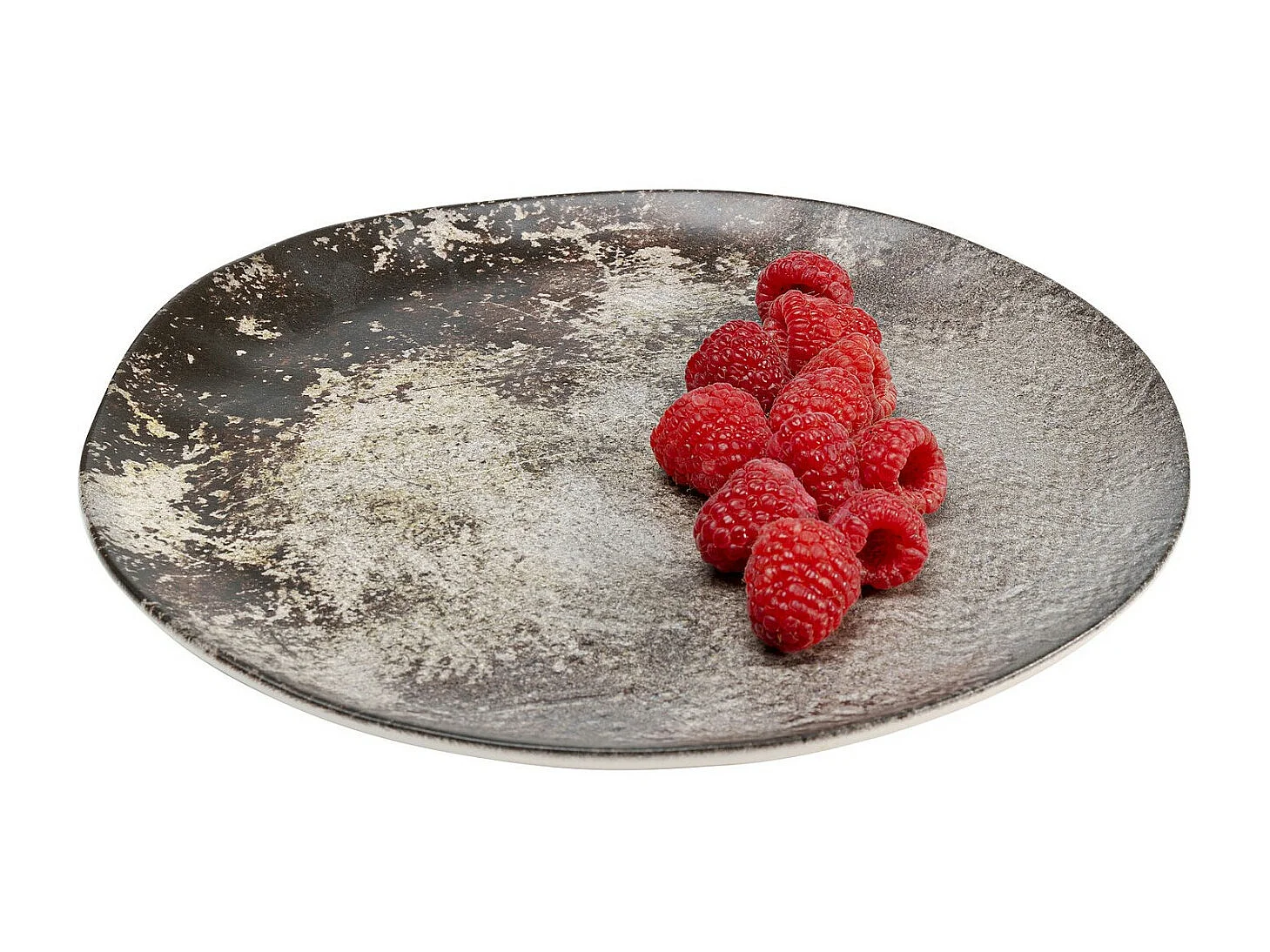 Assiette Savannah marron/gris Ø20