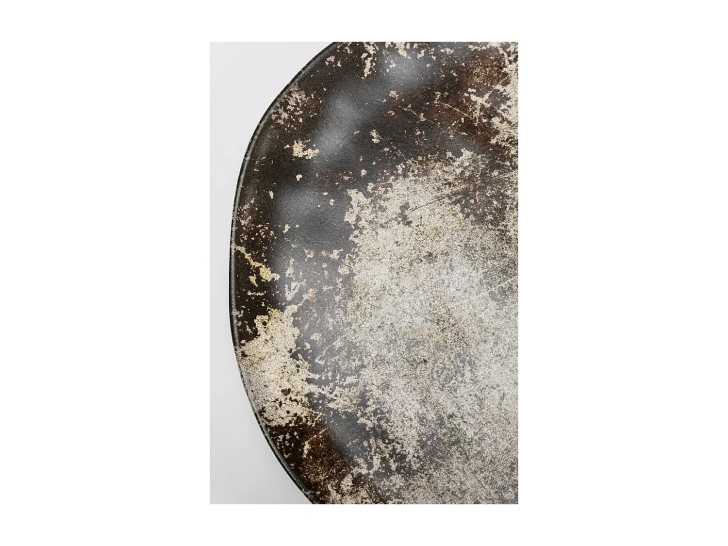 Assiette Savannah marron/gris Ø20