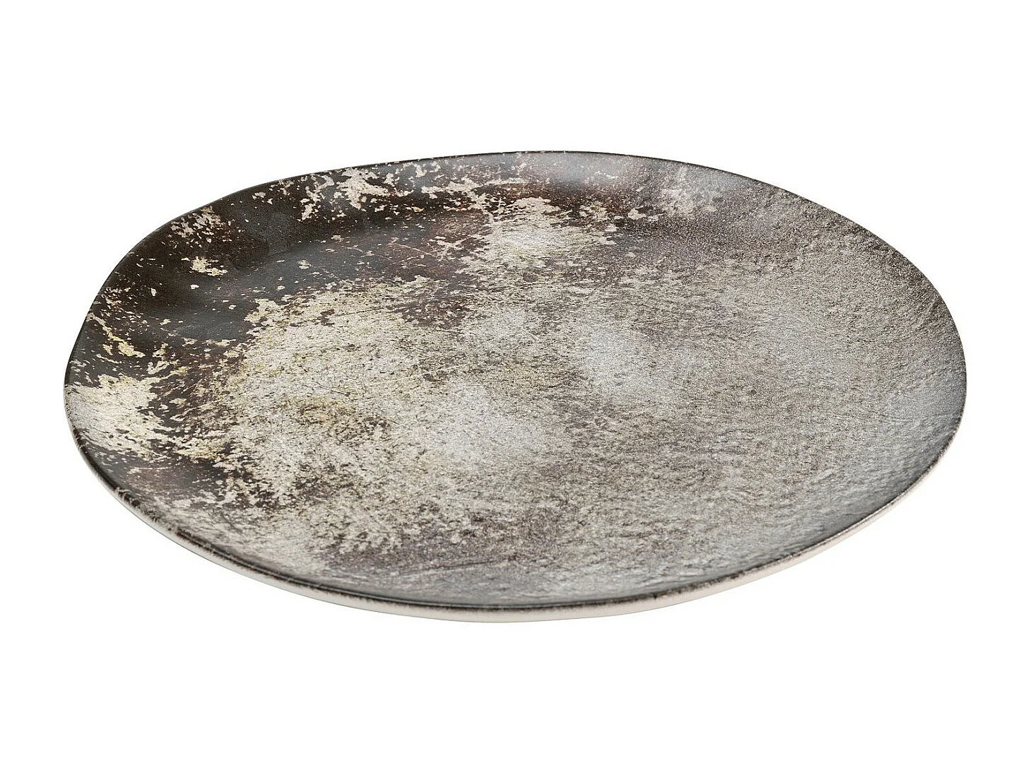 Assiette Savannah marron/gris Ø20
