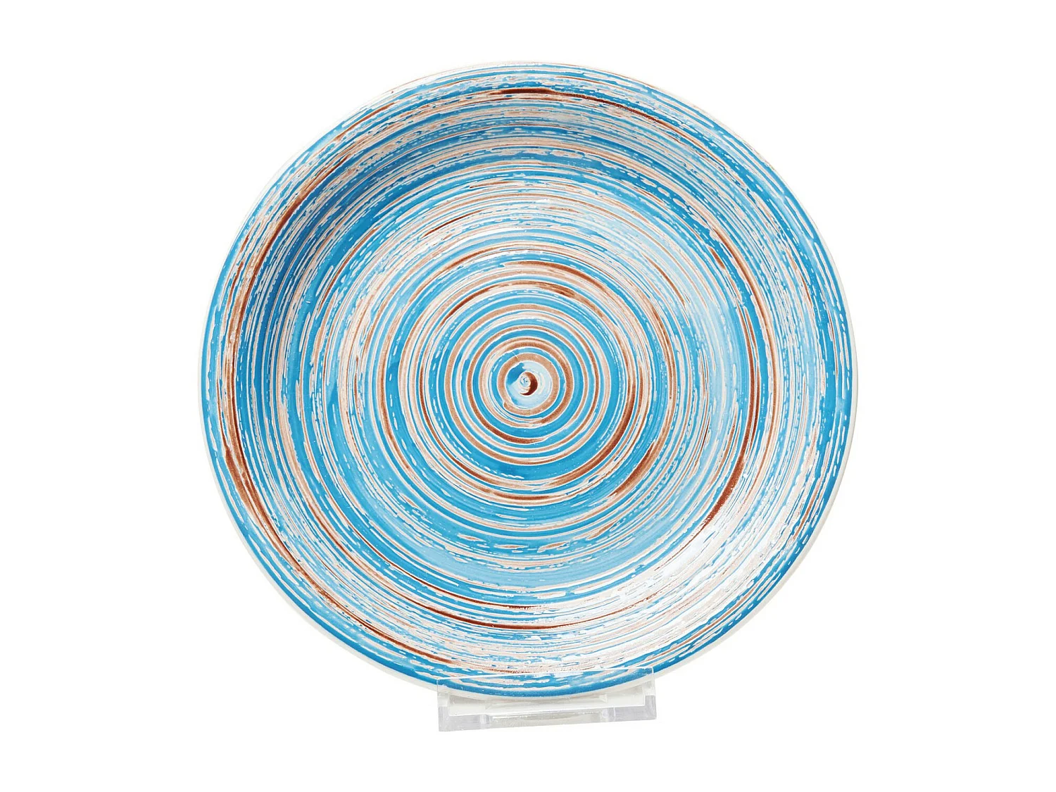 Assiette Swirl Blue Ø27cm