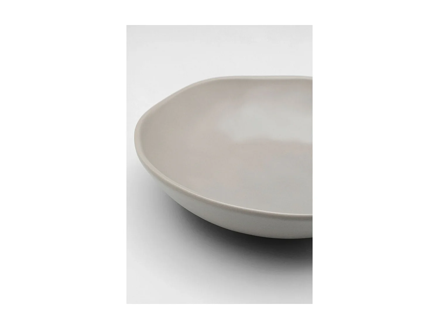 Assiette creuse Organic gris Ø21cm