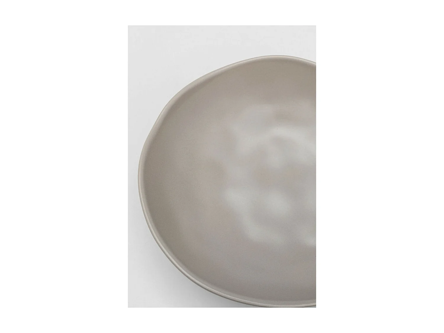 Assiette creuse Organic gris Ø21cm