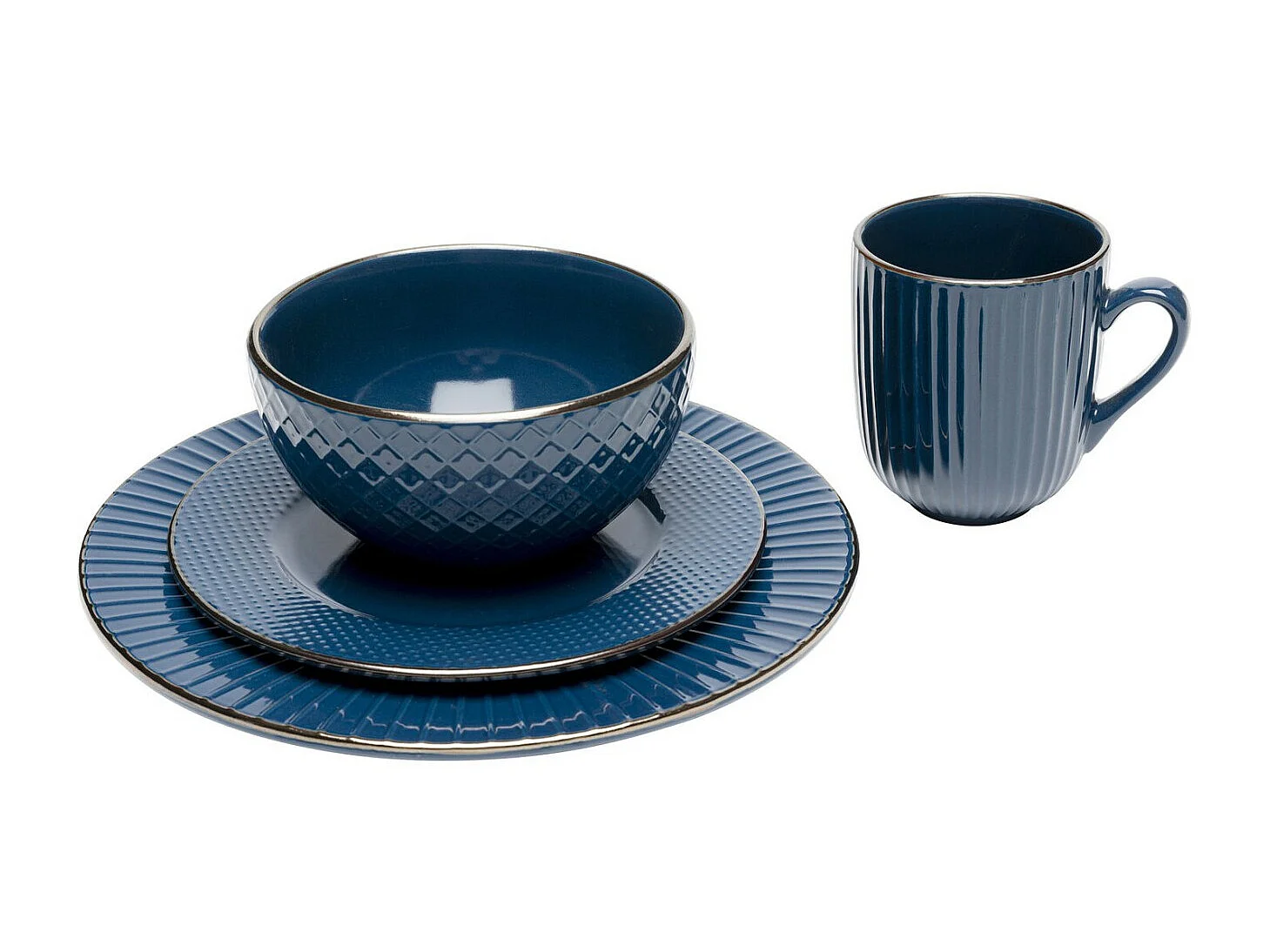 Assiette Muse bleu Ø27cm