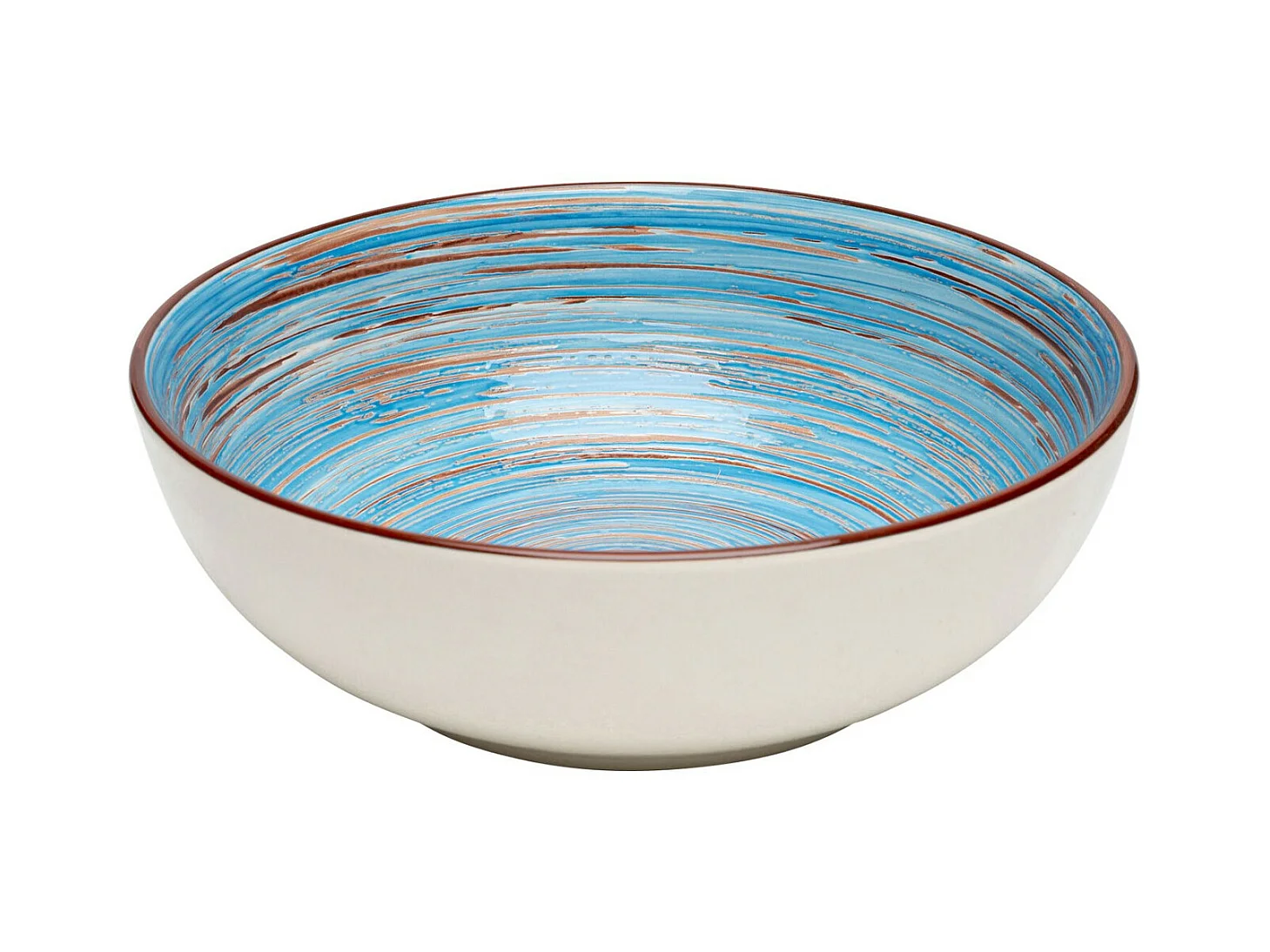 Coupe Swirl bleu Ø22cm