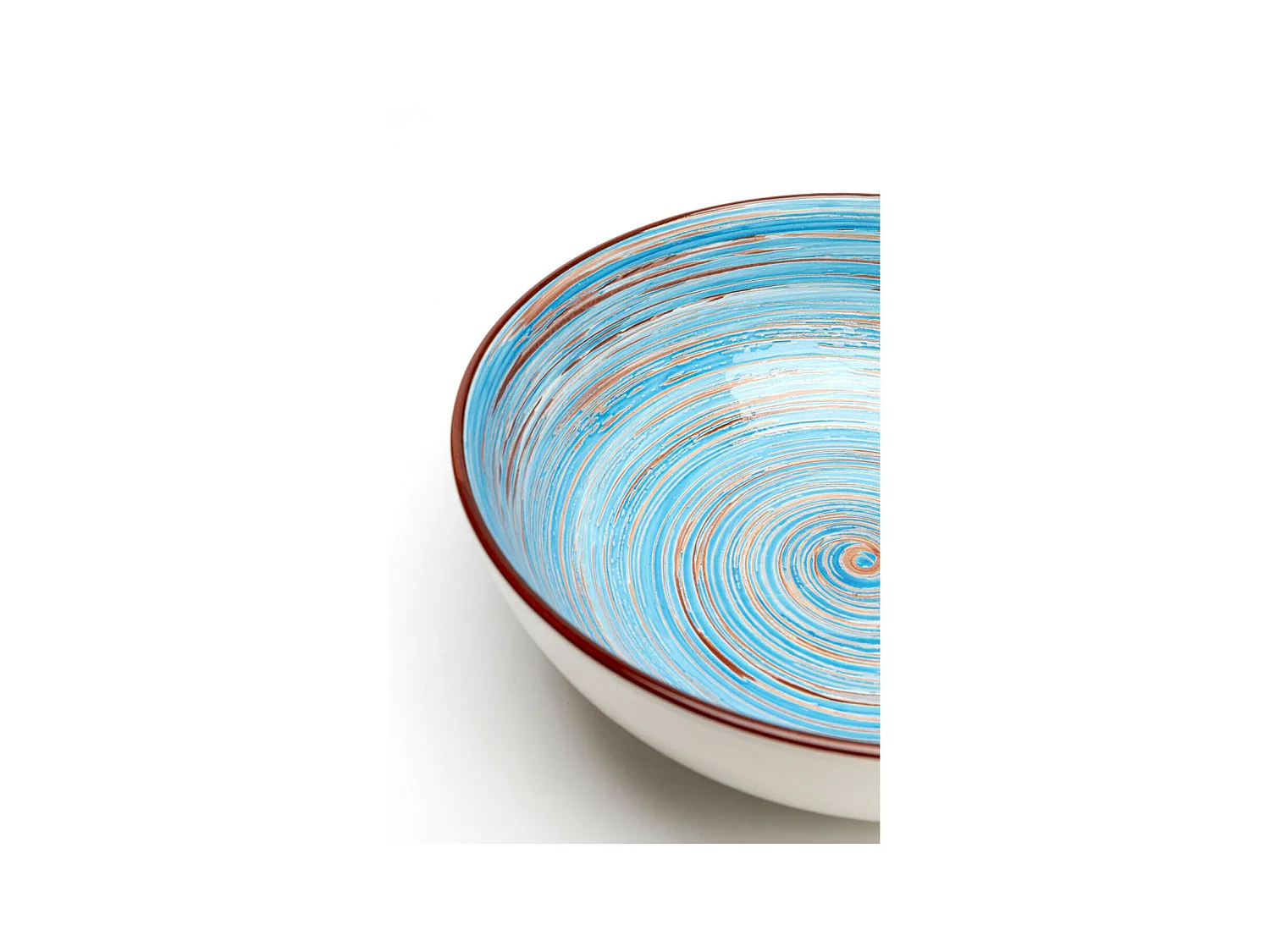 Coupe Swirl bleu Ø22cm