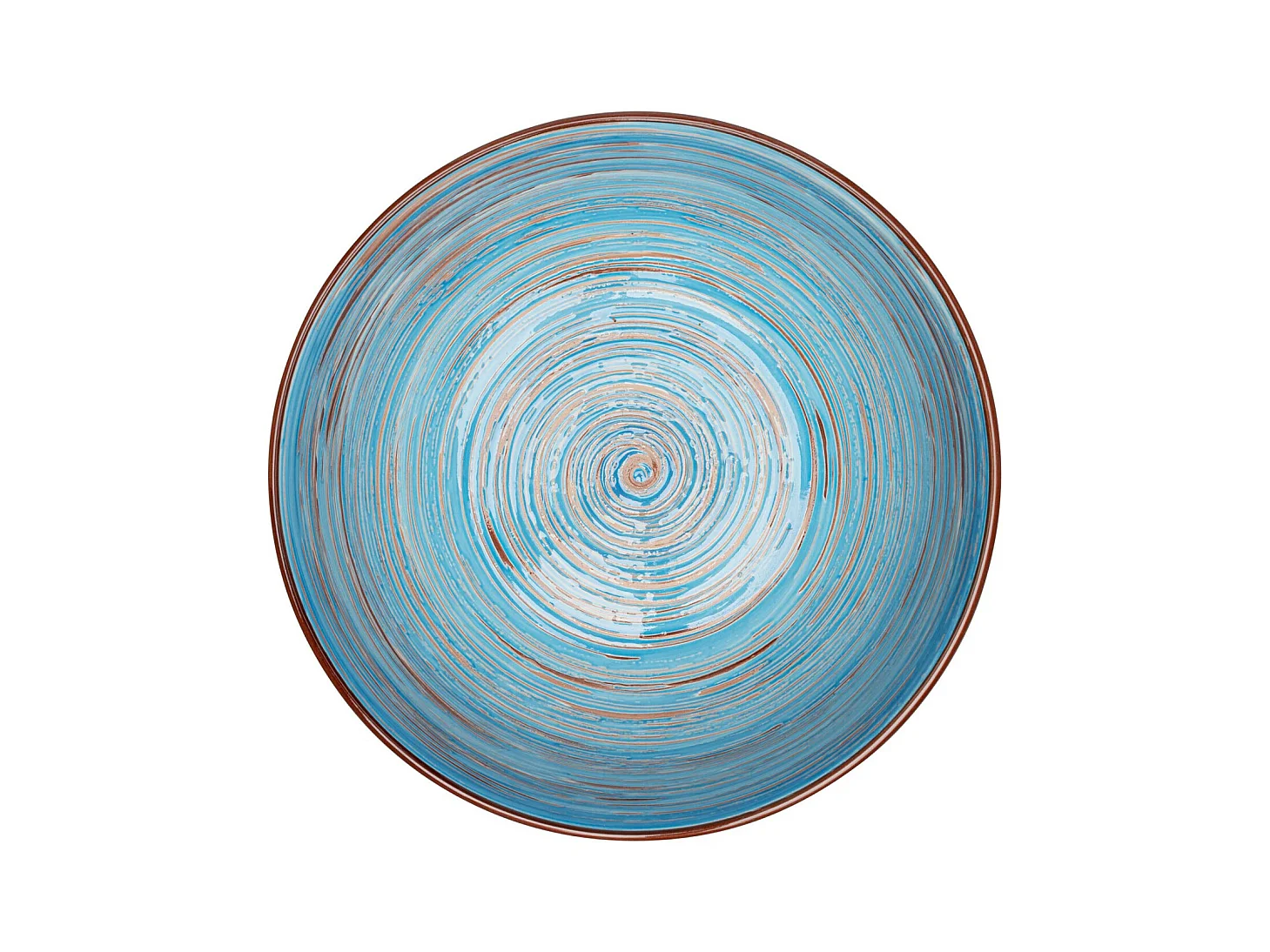 Coupe Swirl bleu Ø22cm