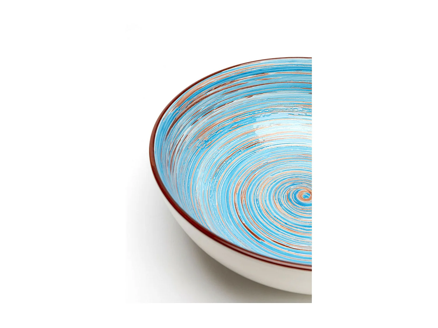 Schüssel Swirl Blau Ø22cm