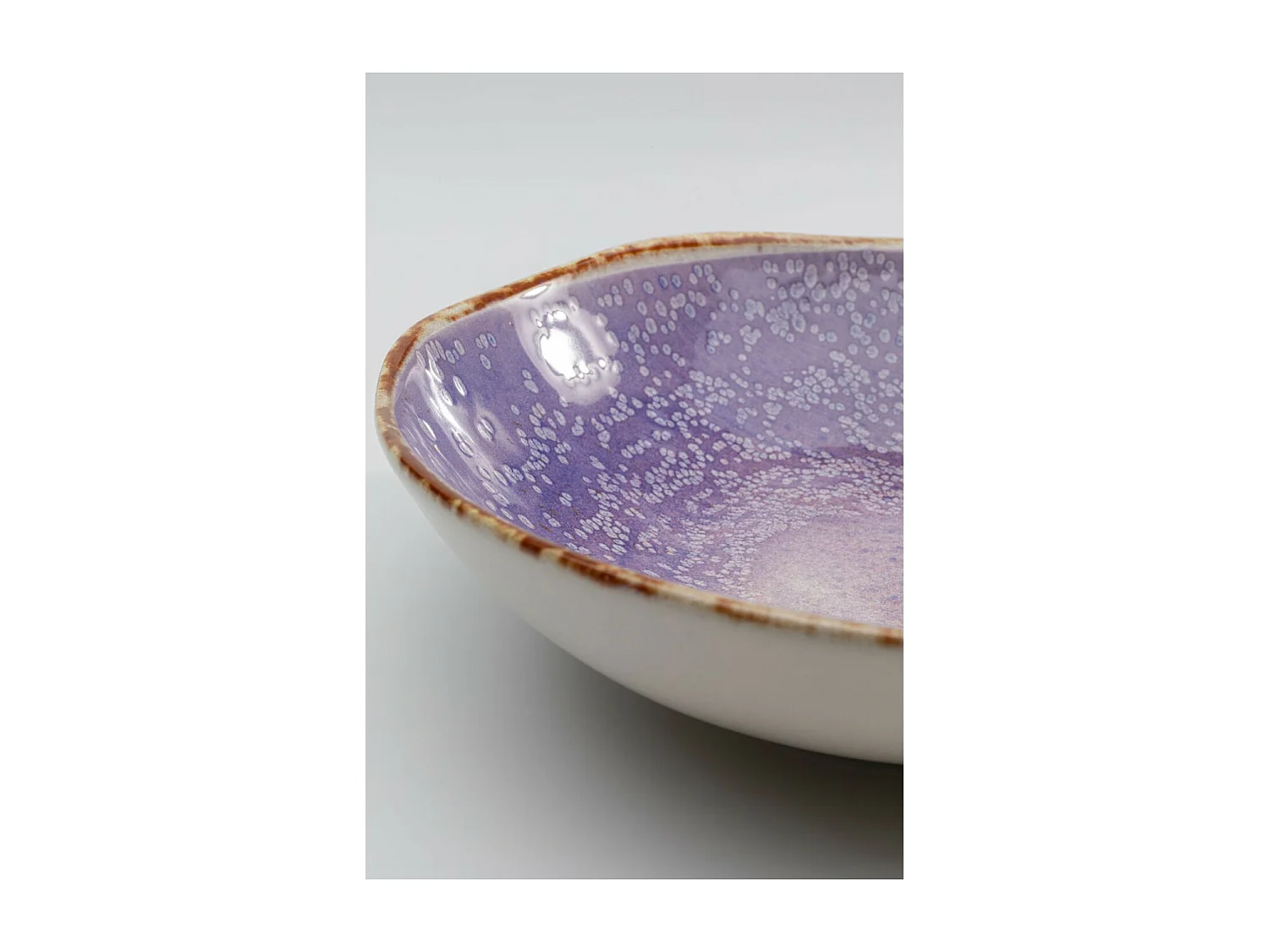 Assiette creuse Shirley violet Ø21cm