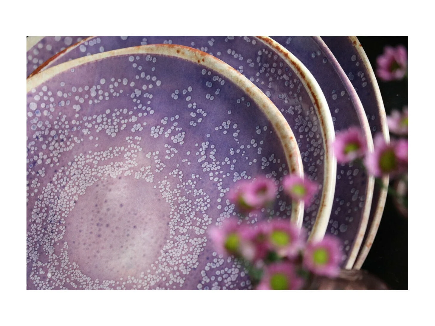 Assiette creuse Shirley violet Ø21cm