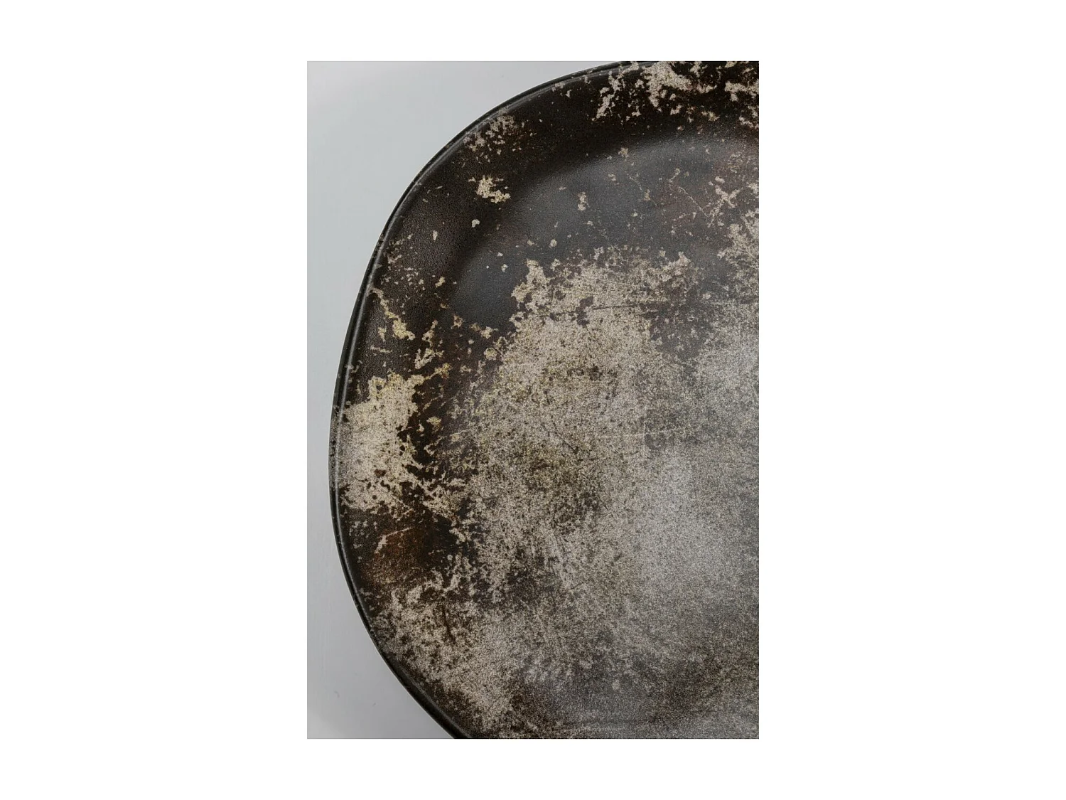 Piatto Savannah marrone/grigio opaco Ø26cm