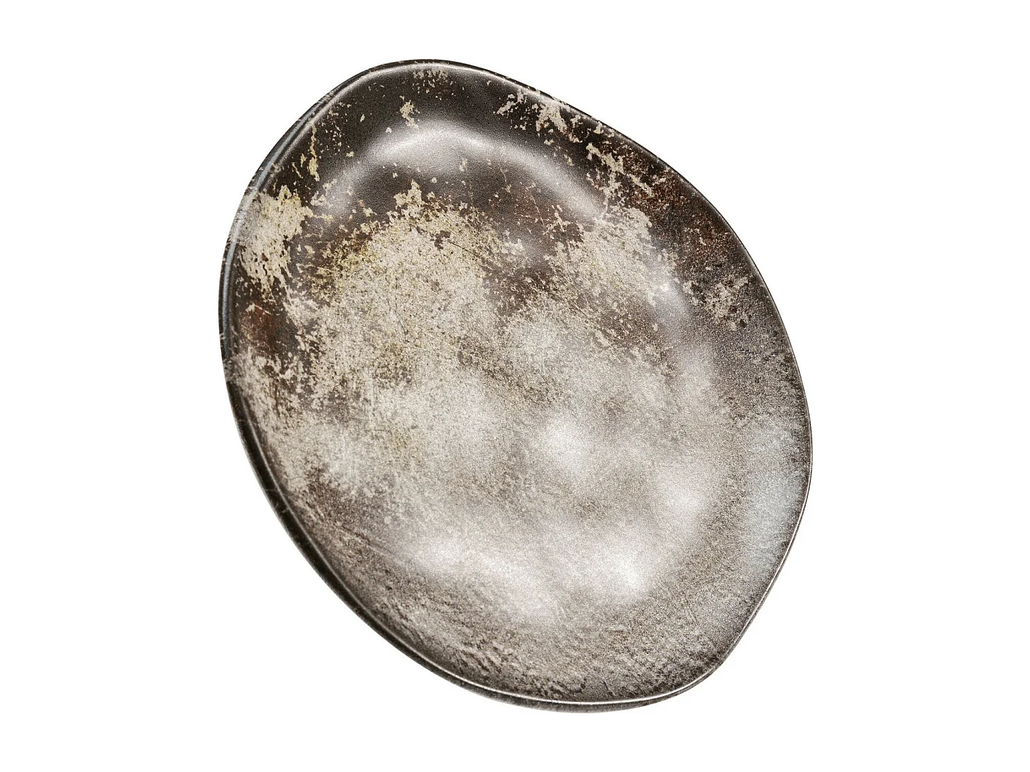 Piatto Savannah marrone/grigio opaco Ø26cm