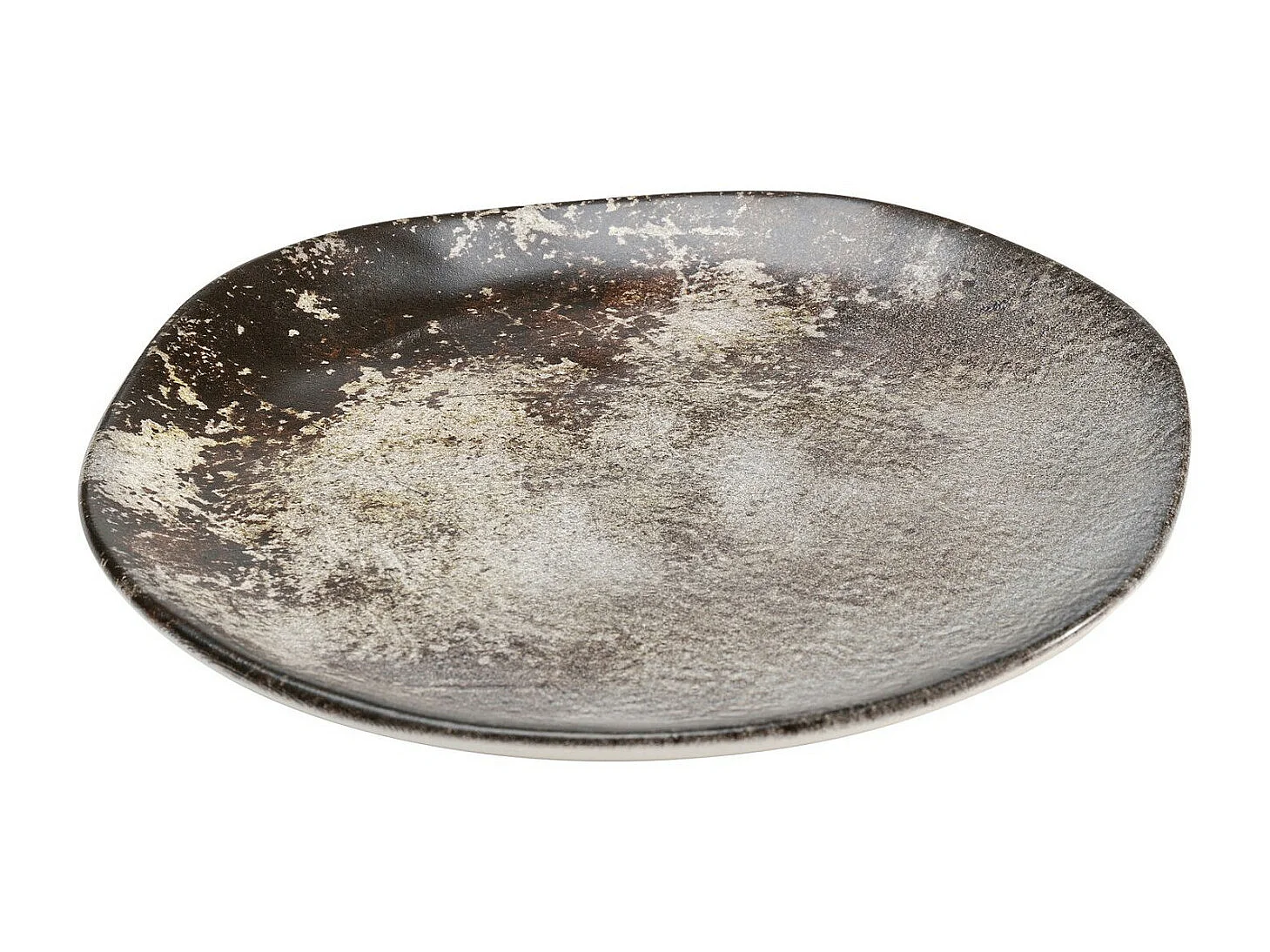 Piatto Savannah marrone/grigio opaco Ø26cm
