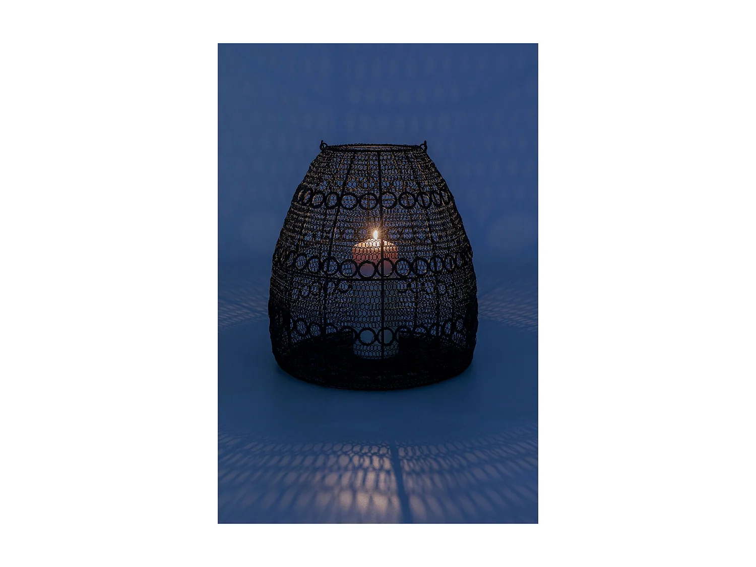 Lanterne Hayat noir 37cm