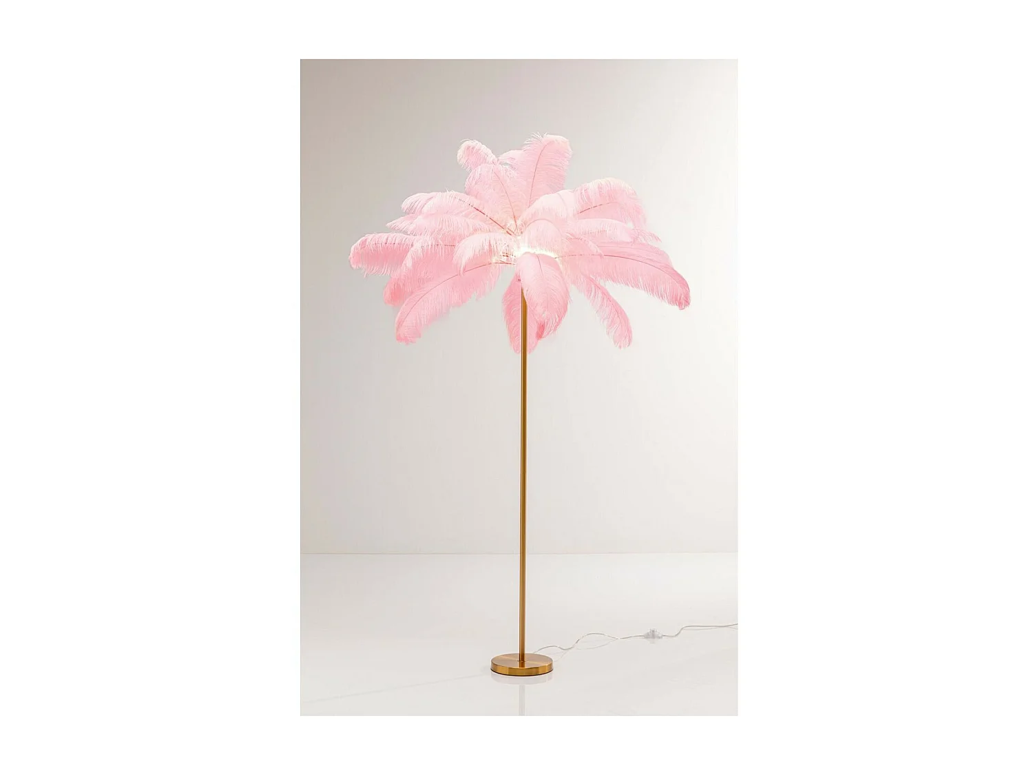 Lampadaire Feather Palm fuchsia 165cm