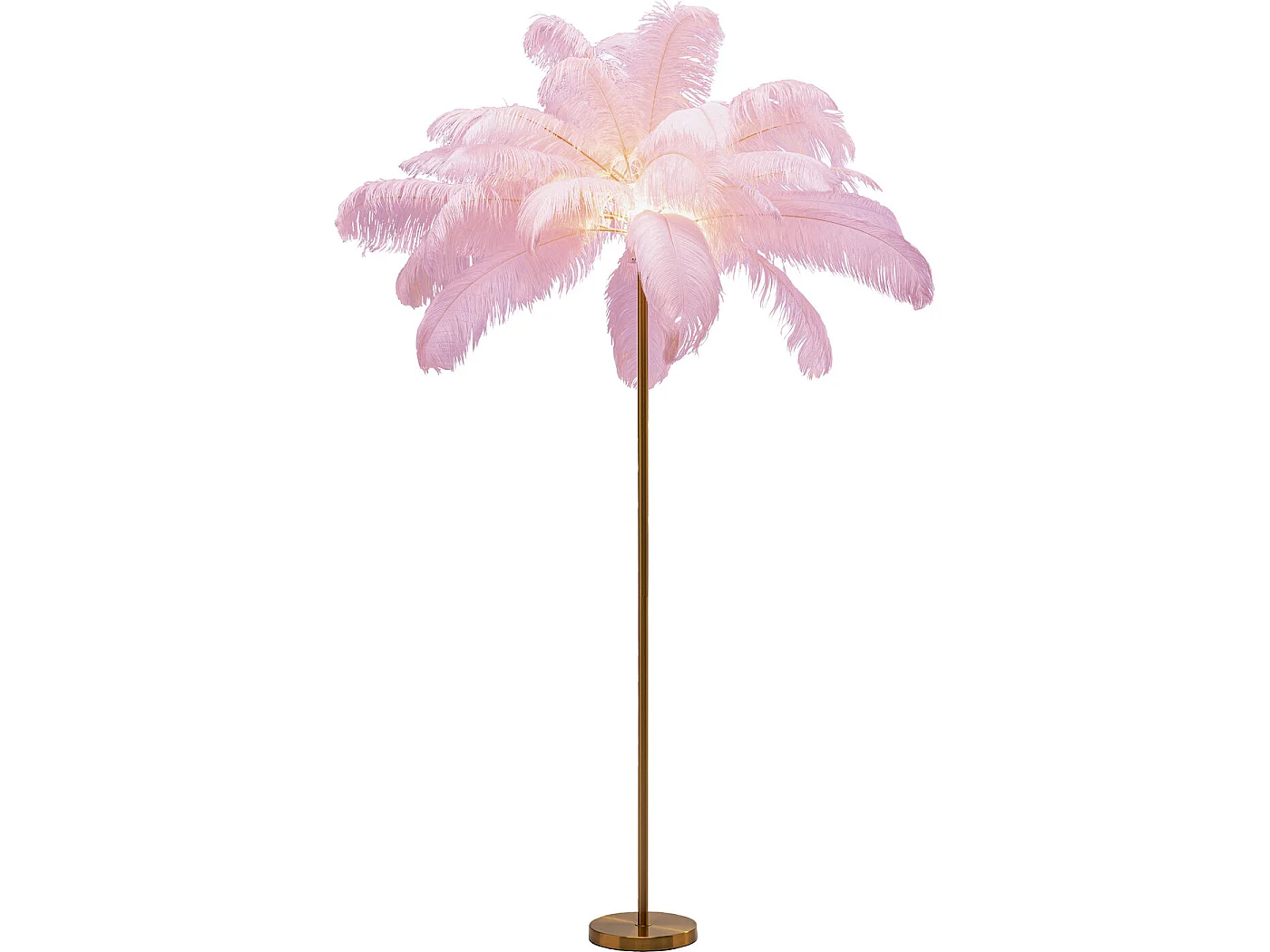 Lampada da terra Feather Palm pink 165cm