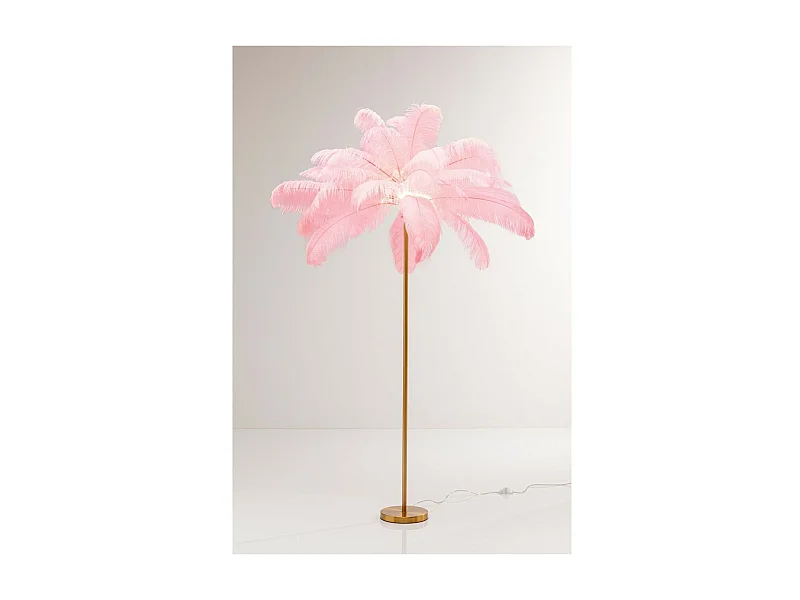 Lampadaire Feather Palm fuchsia 165cm