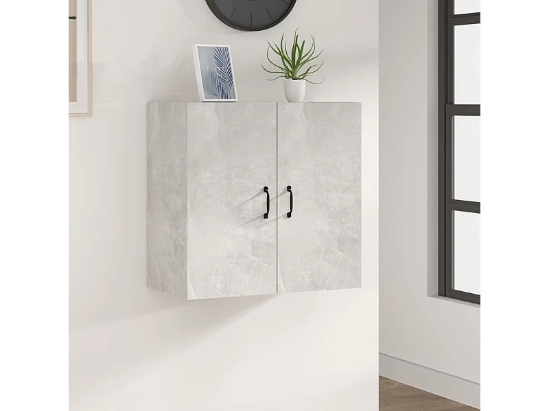 Wandschrank,Wandhängeschrank Betongrau 60x31x60 cm Holzwerkstoff -gkd151021