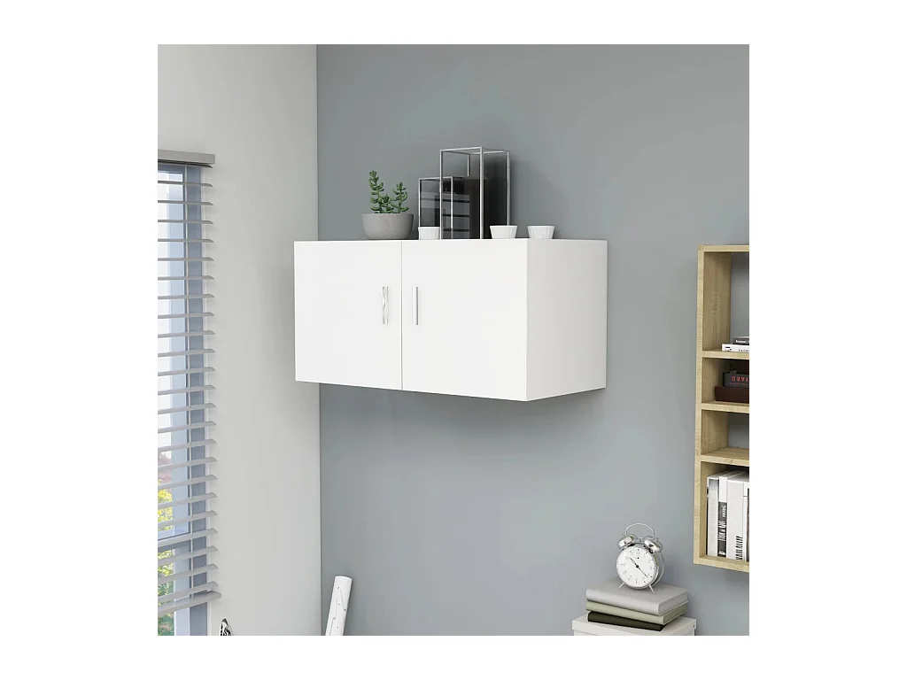 Armoire murale Blanc 80x39x40 cm Aggloméré OLA1928