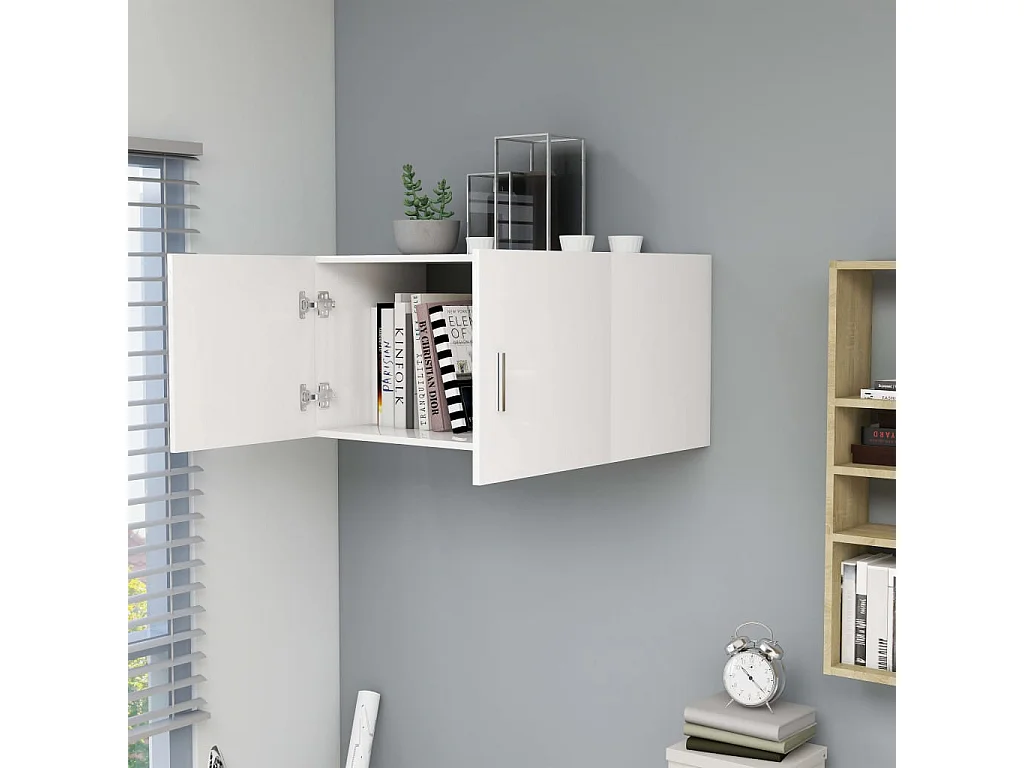Armoire murale Blanc 80x39x40 cm Aggloméré OLA1928