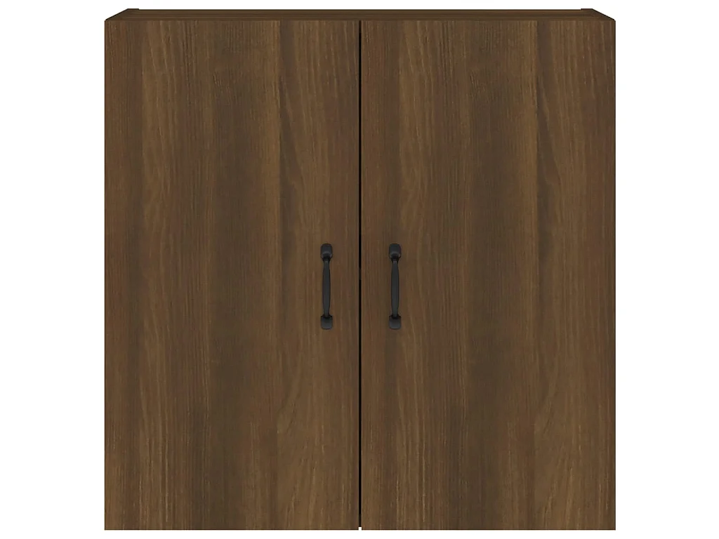 Wandschrank,Wandhängeschrank Braun Eichen-Optik 60x31x60 cm Holzwerkstoff -gkd326087