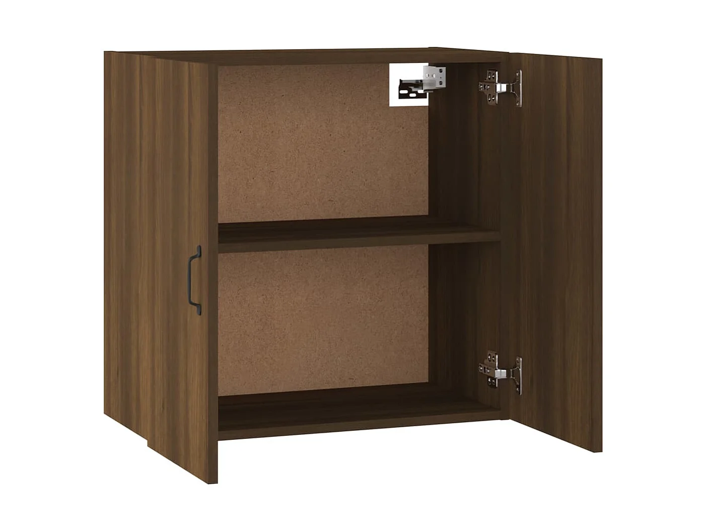 Wandschrank,Wandhängeschrank Braun Eichen-Optik 60x31x60 cm Holzwerkstoff -gkd326087