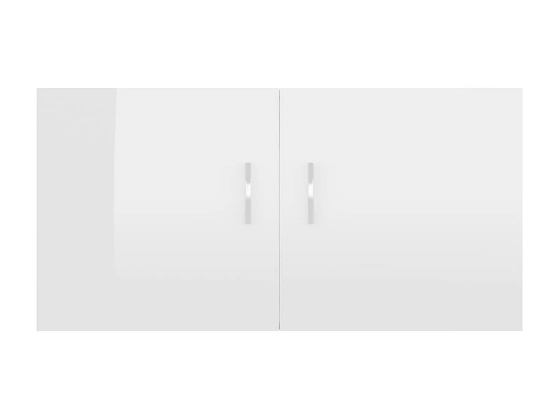 Armoire murale Blanc brillant 80x39x40 cm Aggloméré OLA5623
