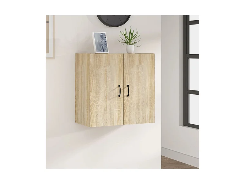 Wandschrank,Wandhängeschrank Sonoma-Eiche 60x31x60 cm Holzwerkstoff -gkd701588