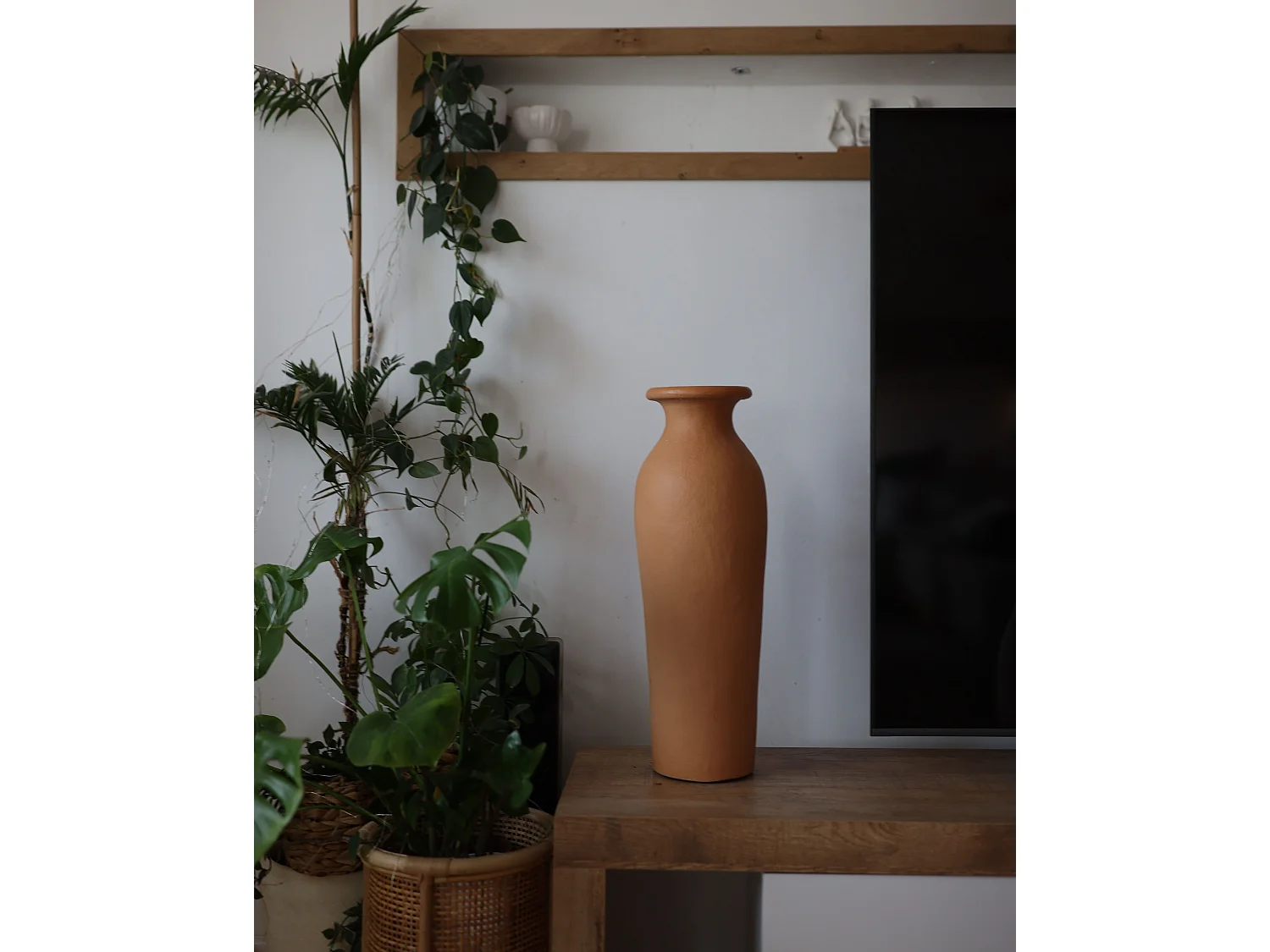 Vase décoratif MUAR Céramique 60 cm Orange