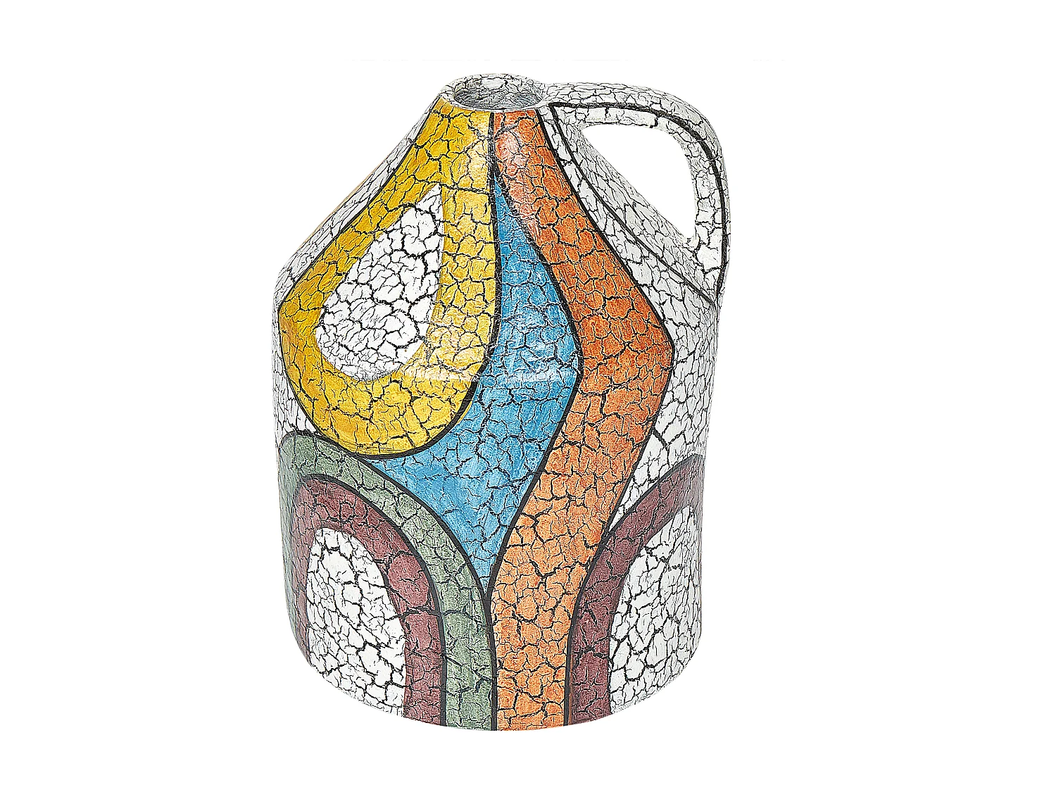 Vaso decorativo PUTRAJAYA Ceramica 38 cm Multicolore