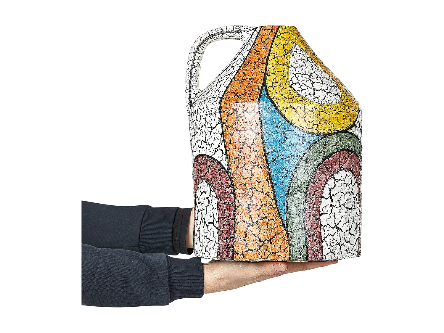 Vaso decorativo PUTRAJAYA Ceramica 38 cm Multicolore