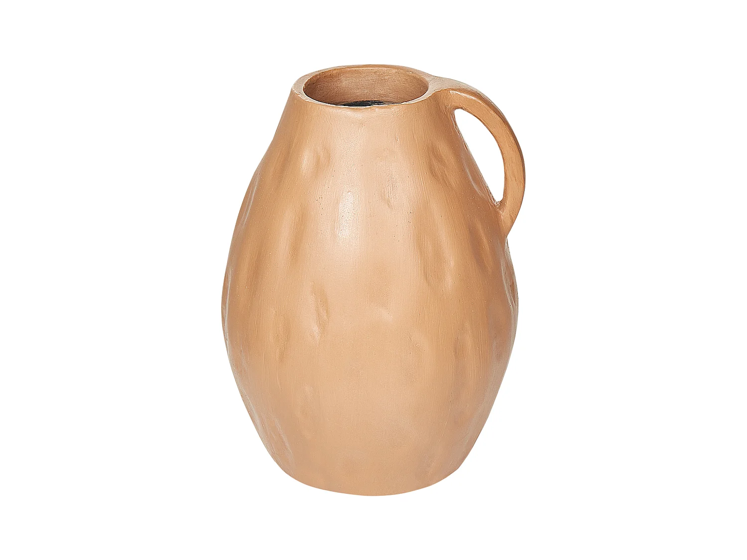Dekovase aus Terrakotta beige 40 cm handgefertigt klassisch ästhetisch Kulim